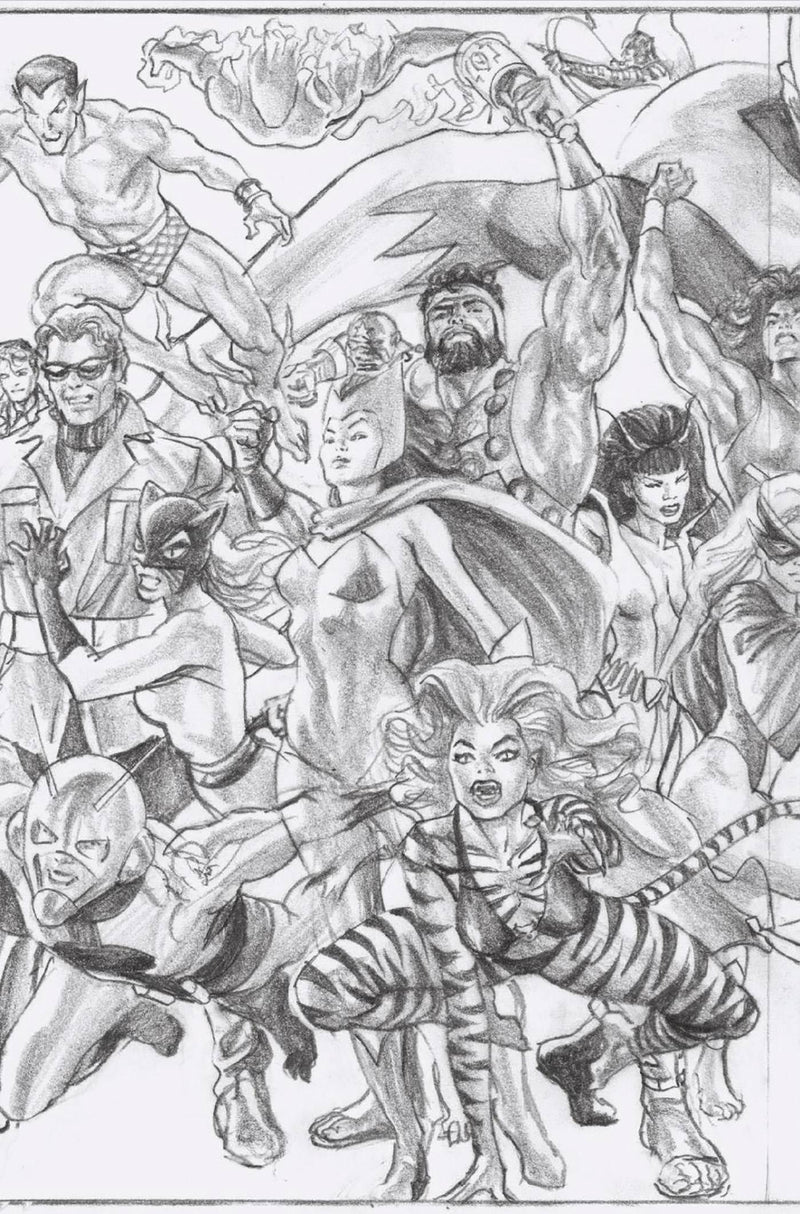 UNCANNY AVENGERS VOL 4 (2023) #1 1:100 ROSS VIRGIN SKETCH AVENGERS A VAR