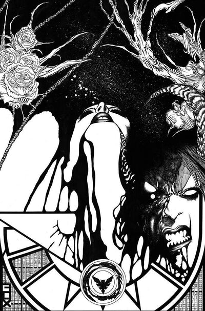 VAMPIRELLA VS PURGATORI #4 11 COPY FOX B&W VIRGIN FOC INCV
