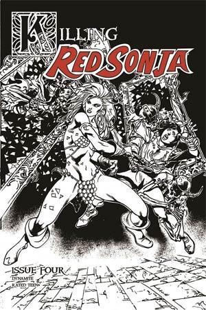 KILLING RED SONJA #4 7 COPY CASTRO B&W FOC INCV