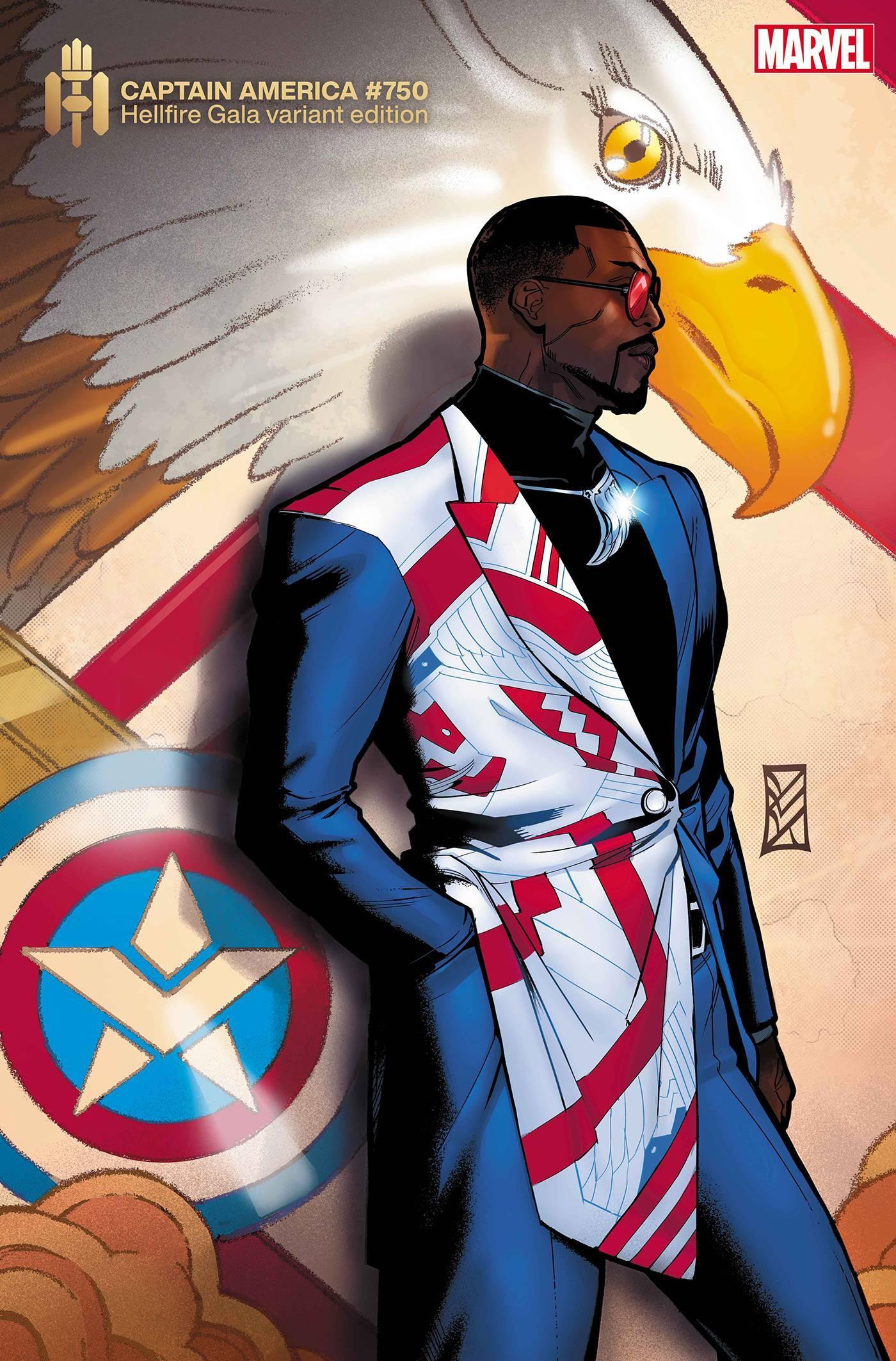 CAPTAIN AMERICA VOL 9 (2018) #750 CF VILLA HELLFIRE GALA VAR - Kings Comics