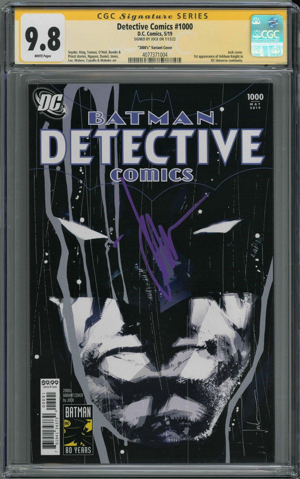 CGC DETECTIVE COMICS #1000 "2000's" VARIANT (9.8) SIGNATURE SERIES - SIGNED BY JOCK