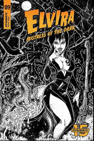 ELVIRA MISTRESS OF DARK #9 11 COPY EASTMAN B&W FOC INVC