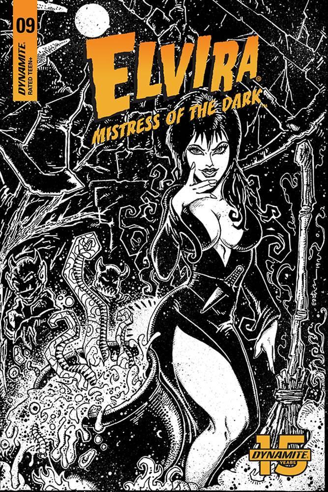 ELVIRA MISTRESS OF DARK #9 11 COPY EASTMAN B&W FOC INVC