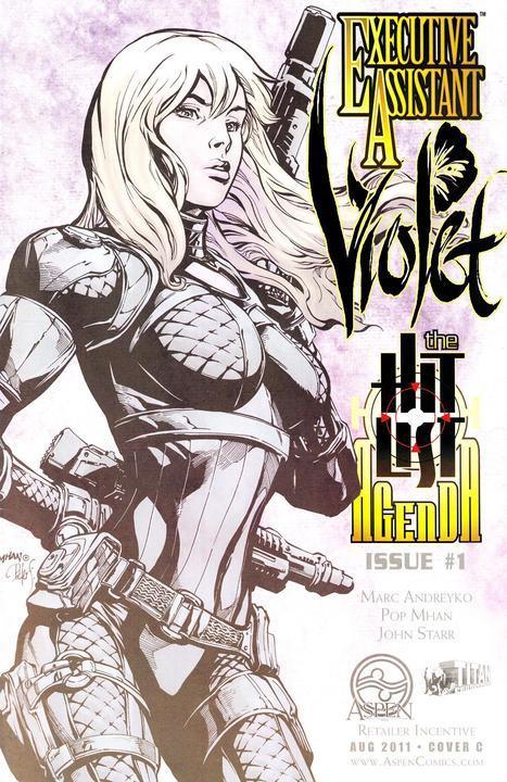 EXECUTIVE ASSISTANT VIOLET #1 CVR C MHAN SKETCH INCV