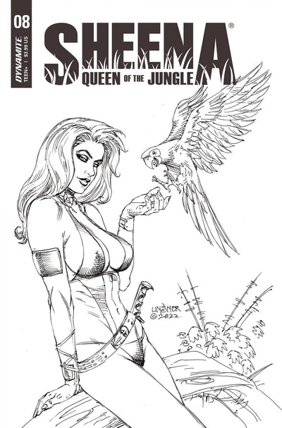 SHEENA QUEEN JUNGLE #8 CVR F 10 COPY INCV LINSNER B&W