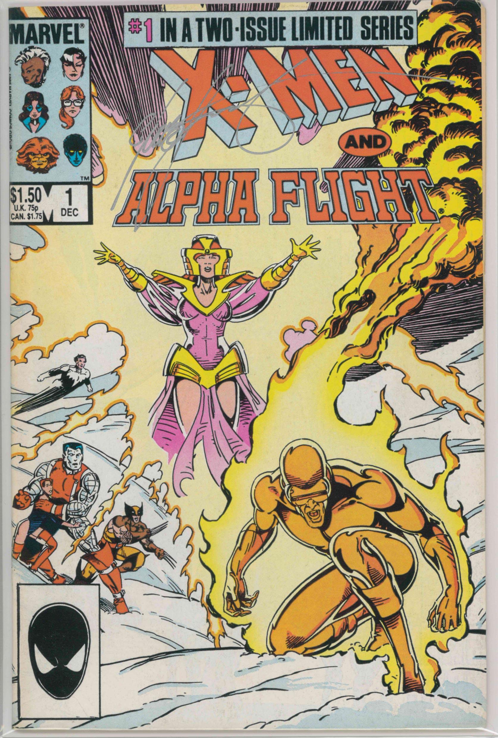 X-MEN AND ALPHA FLIGHT (1985) - SET OF TWO SIGNED BY CHRIS CLAREMONT (VF) - Kings Comics