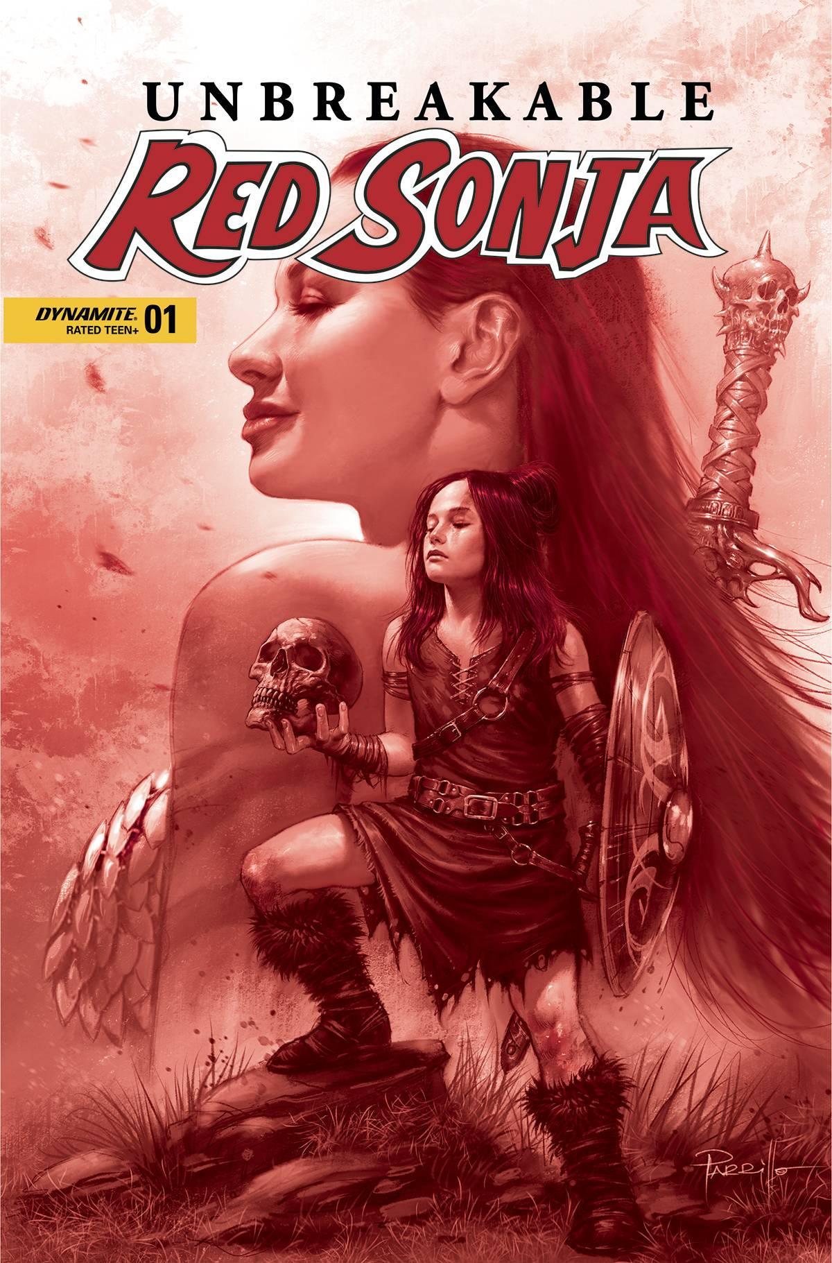 UNBREAKABLE RED SONJA #1 CVR H 10 COPY INCV PARRILLO TINT - Kings Comics