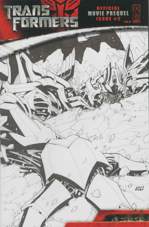 TRANSFORMERS MOVIE PREQUEL PRIME DIRECTIVE #2 10 COPY SKETCH CVR INCV