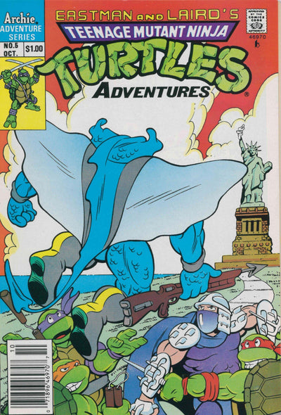 TEENAGE MUTANT NINJA TURTLES ADVENTURES (1989) #5 NEWSTAND EDITION
