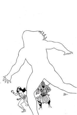 CIMMERIAN IRON SHADOWS IN MOON #1 50 COPY CASAS B&W LINE ART INCV