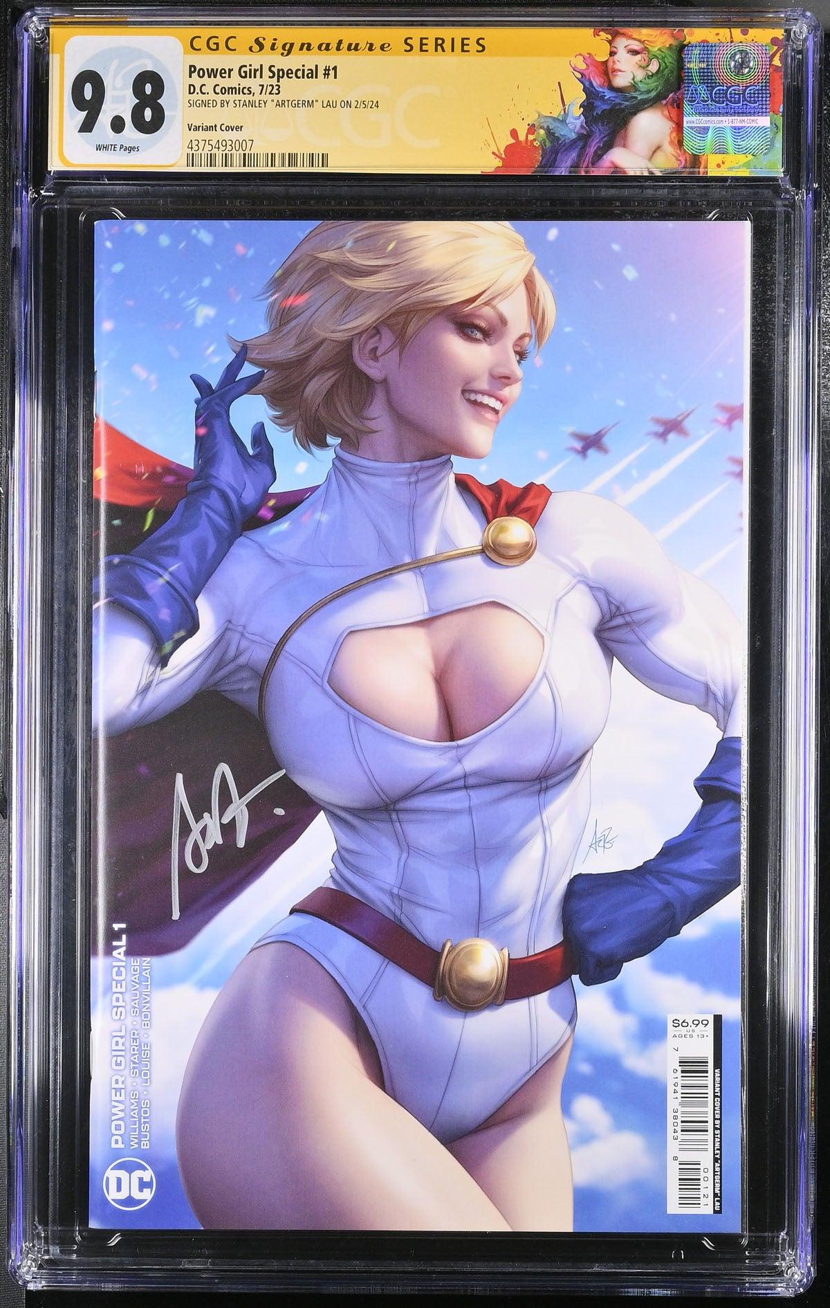 CGC POWER GIRL SPECIAL #1 LAU VARIANT (9.8) SIGNATURE SERIES - SIGNED BY STANLEY "ARTGERM"