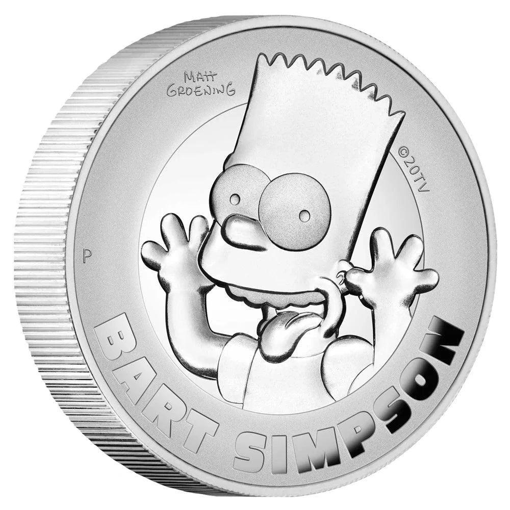 BART SIMPSON 2022 2oz SILVER PROOF HIGH RELIEF COIN - Kings Comics
