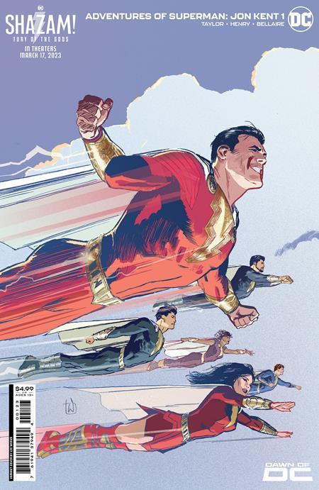 ADVENTURES OF SUPERMAN JON KENT (2023) #1 CVR H LEE WEEKS SHAZAM FURY OF THE GODS MOVIE CARD STOCK VAR