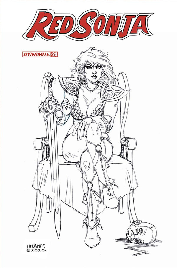 RED SONJA VOL 8 #24 15 COPY LINSNER B&W INCV