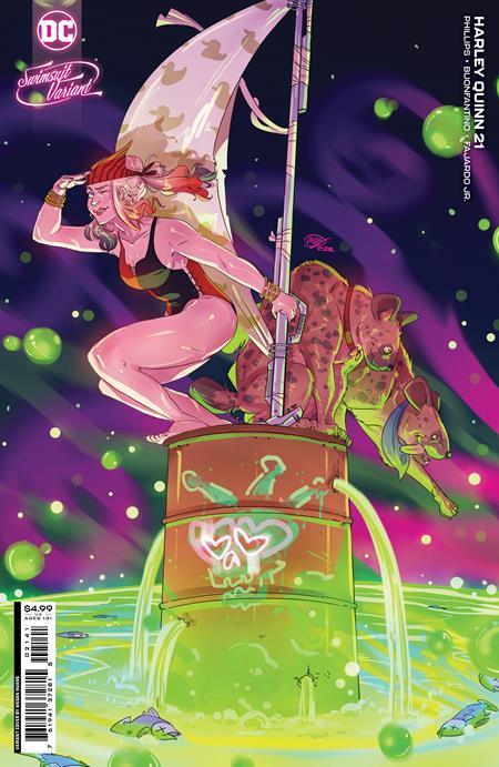 HARLEY QUINN VOL 4 (2021) #21 CVR D MEGAN HUANG SWIMSUIT CARD STOCK VAR