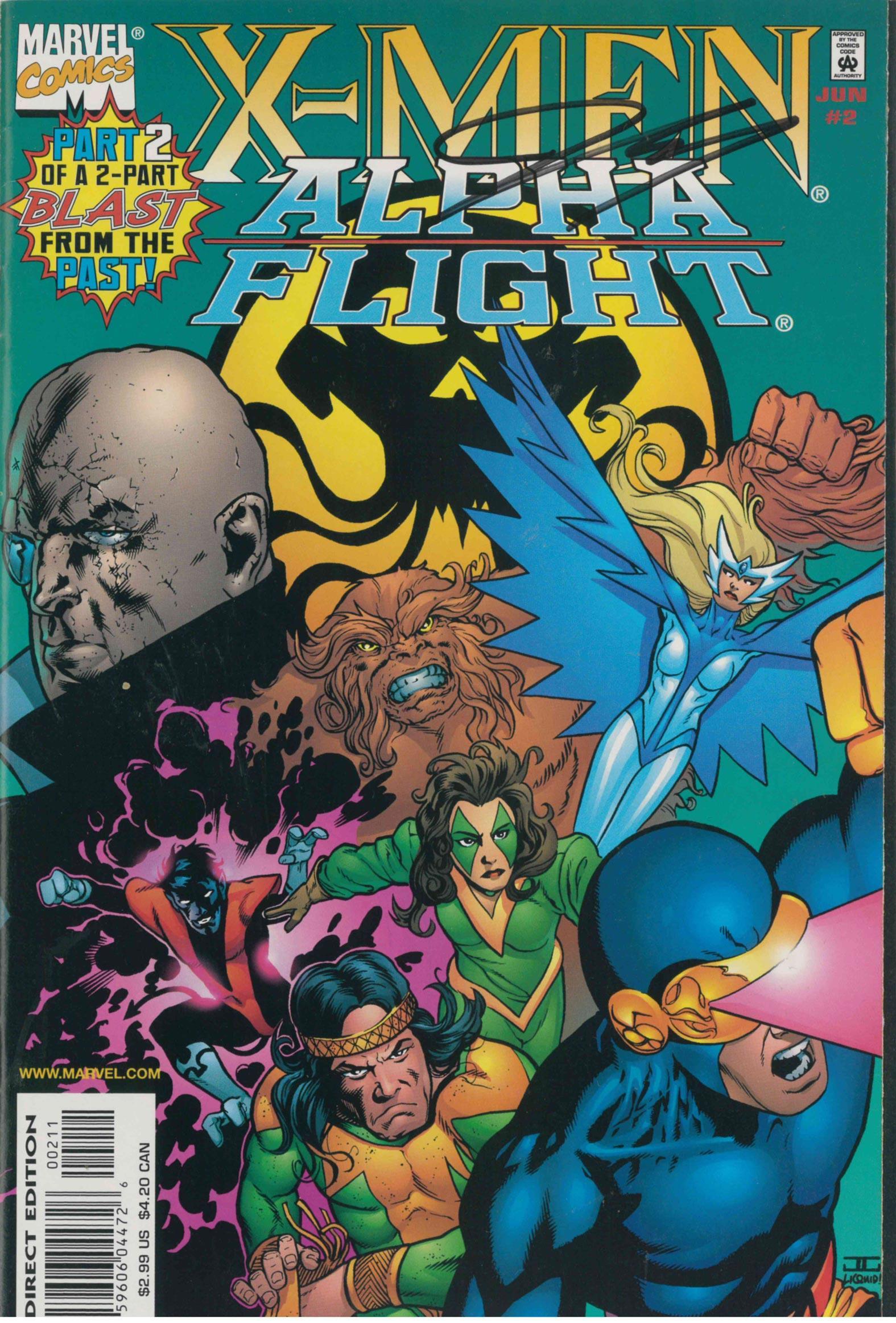X-MEN ALPHA FLIGHT (1998) SET OF TWO - SIGNED BY JOHN CASSADAY (NM) - Kings Comics