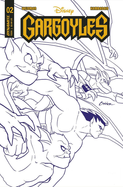 GARGOYLES VOL 3 (2022) #2 CVR J 20 COPY INCV CONNER PURPLE LINE ART