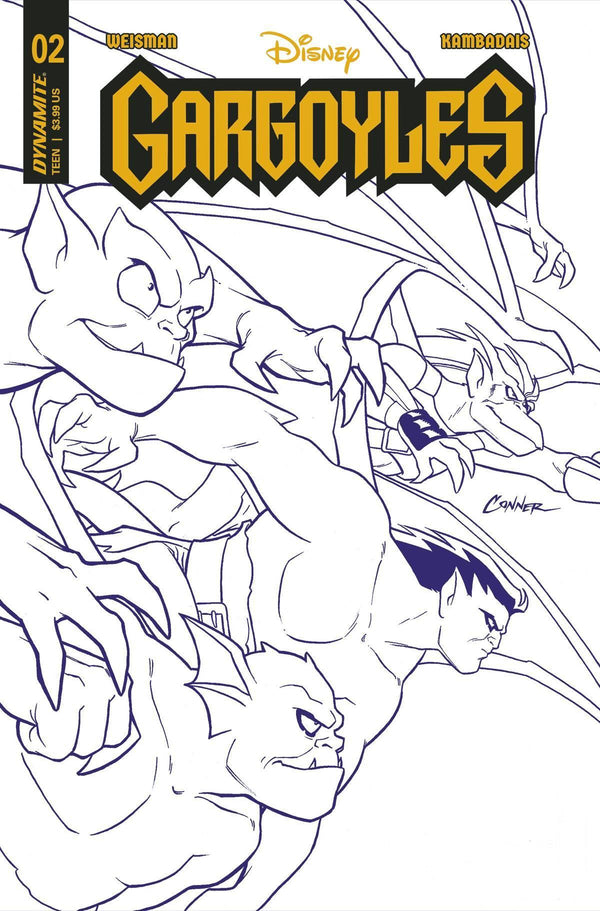 GARGOYLES VOL 3 (2022) #2 CVR J 20 COPY INCV CONNER PURPLE LINE ART