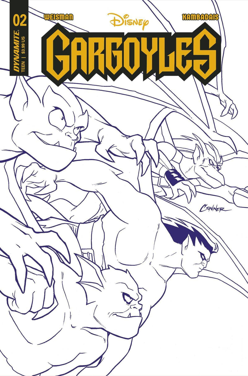 GARGOYLES VOL 3 (2022) #2 CVR J 20 COPY INCV CONNER PURPLE LINE ART