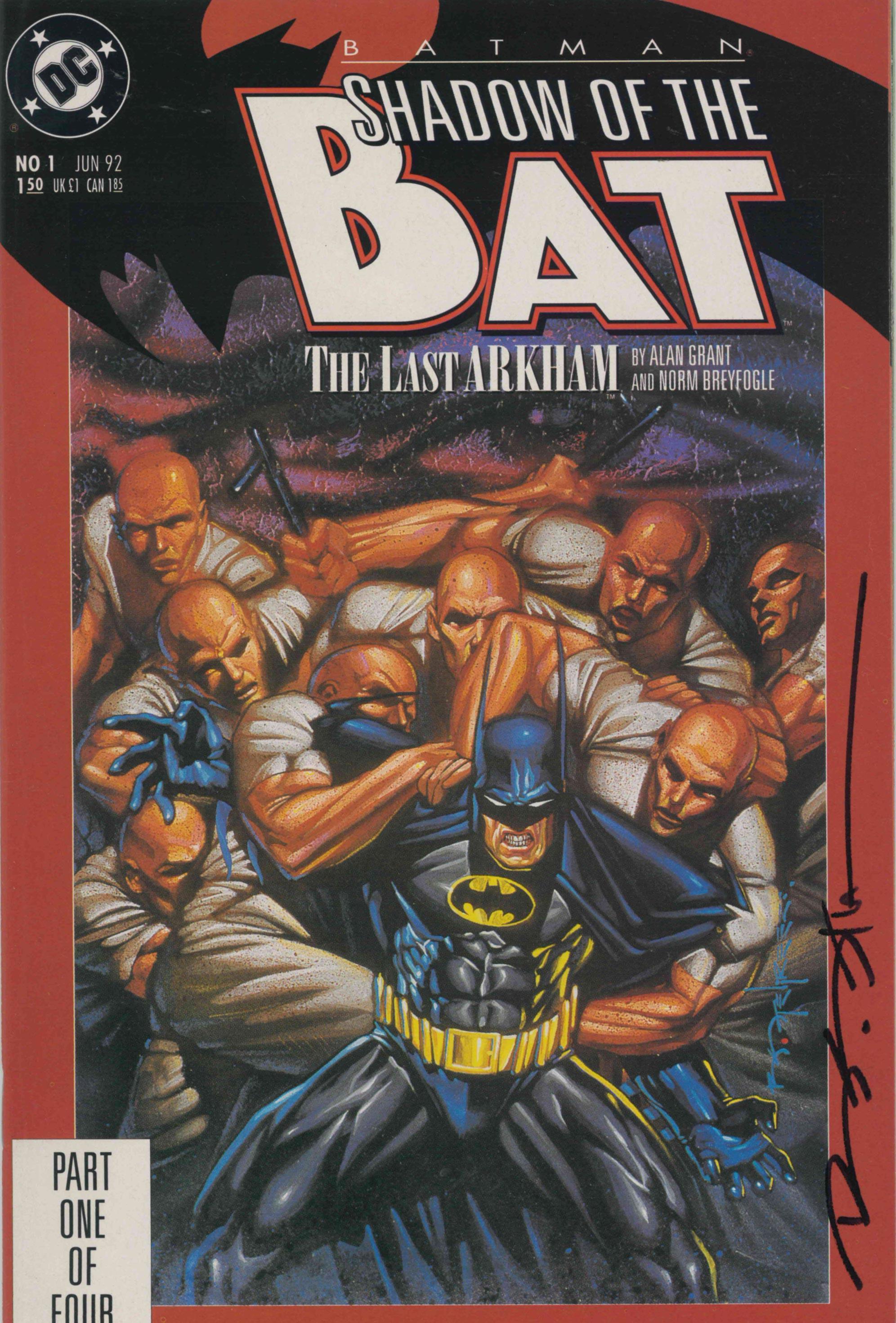 BATMAN SHADOW OF THE BAT #1A - SIGNED BY BRIAN STELFREEZE - Kings Comics