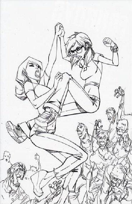 FANBOYS VS ZOMBIES #3 20 COPY INCV GARZA SKETCH