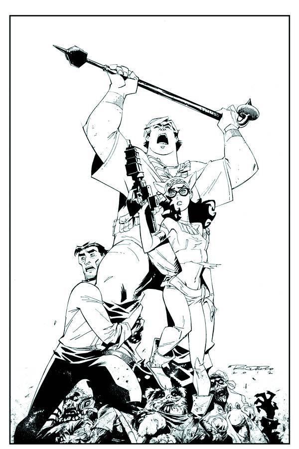 FANBOYS VS ZOMBIES #4 20 COPY INCV RANDOLPH SKETCH
