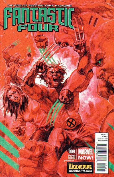 FANTASTIC FOUR VOL 4 (2013) #9 YARDIN WOLVERINE COSTUME VAR NOW