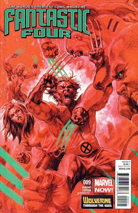 FANTASTIC FOUR VOL 4 (2013) #9 YARDIN WOLVERINE COSTUME VAR NOW