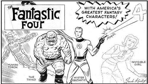 FANTASTIC FOUR VOL 6 #1 KIRBY HIDDEN GEM B&W VAR - Kings Comics