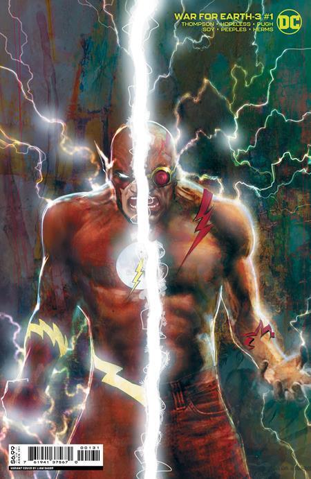 WAR FOR EARTH-3 #1 CVR C INC 1:25 LIAM SHARP CARD STOCK VAR