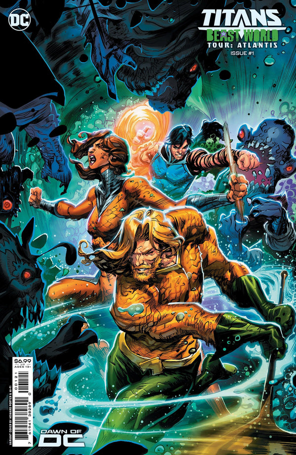 TITANS BEAST WORLD TOUR ATLANTIS (2023) #1 (ONE SHOT) CVR B HOWARD PORTER CARD STOCK VAR