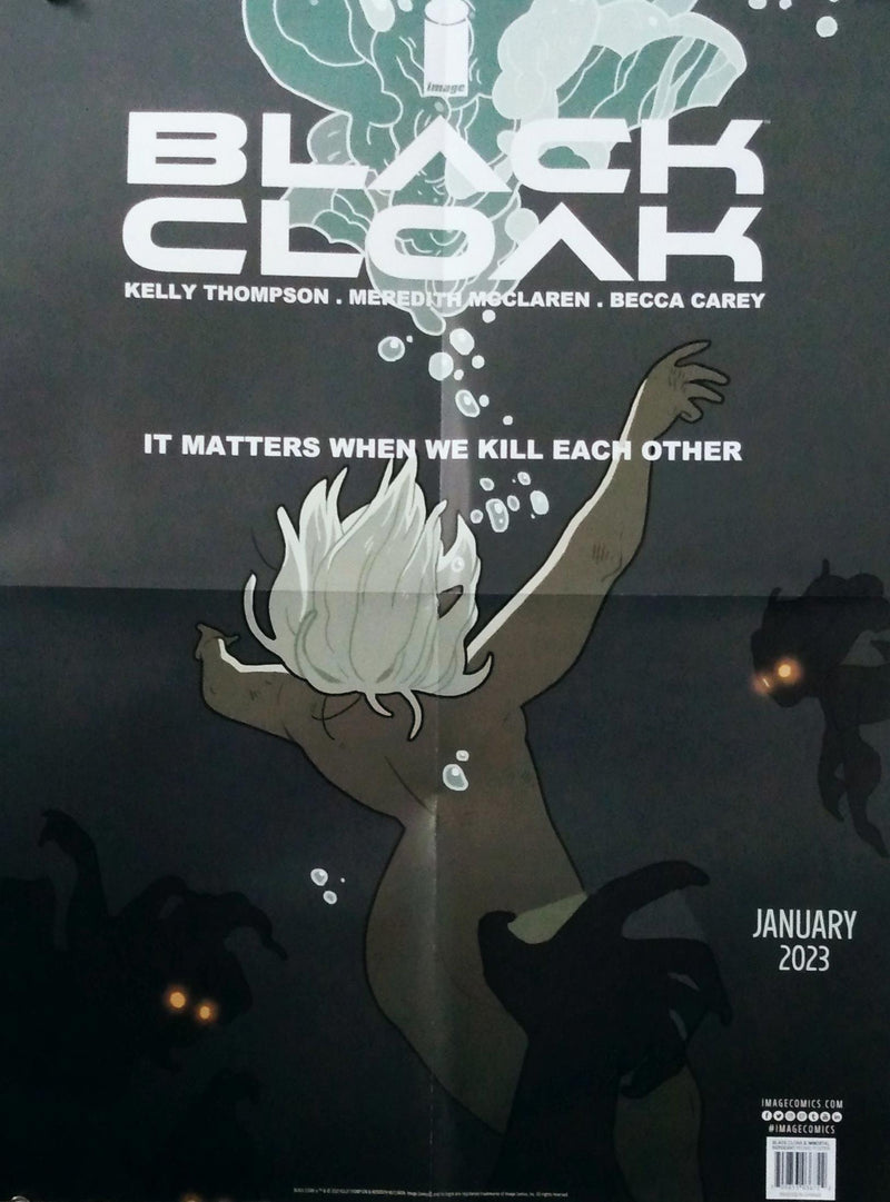 BLACK CLOAK / IMMORTAL SERGEANT DOUBLE SIDED FOLDED PROMO POSTER