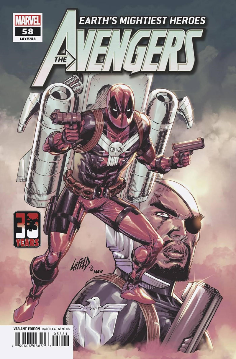 AVENGERS VOL 7 #58 LIEFELD DEADPOOL 30TH VAR