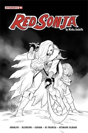 RED SONJA VOL 9 #1 CVR H 15 COPY INCV ANDOLFO B&W
