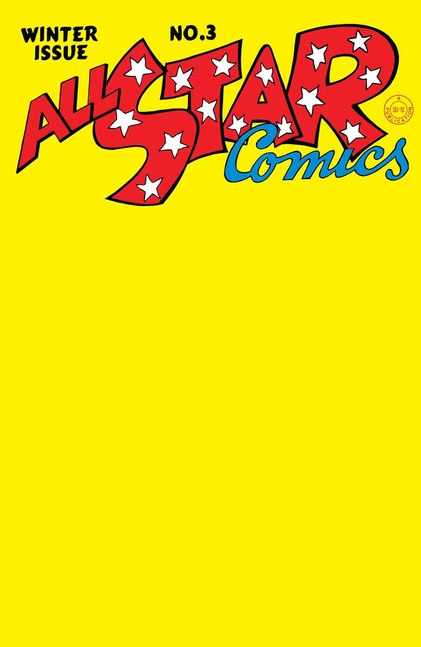 ALL-STAR COMICS (1940) #3 FACSIMILE EDITION (2023) CVR C BLANK CARD STOCK VAR