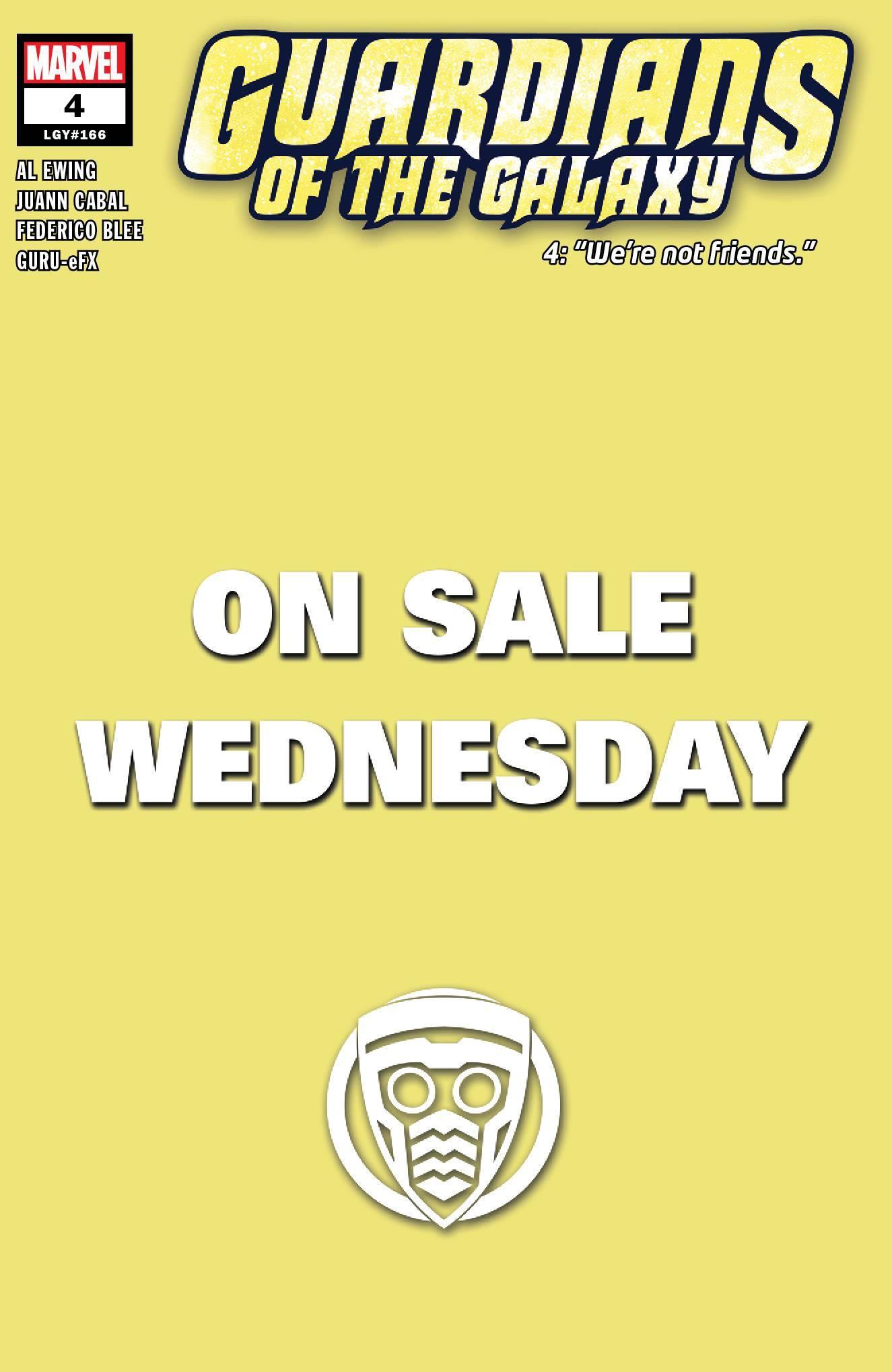 GUARDIANS OF THE GALAXY VOL 6 #4 MARVEL WEDNESDAY VAR - Kings Comics