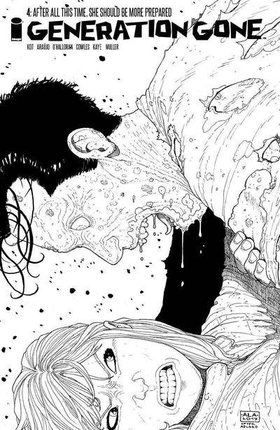 GENERATION GONE #4 CVR C B&W WALKING DEAD #128 TRIBUTE VAR