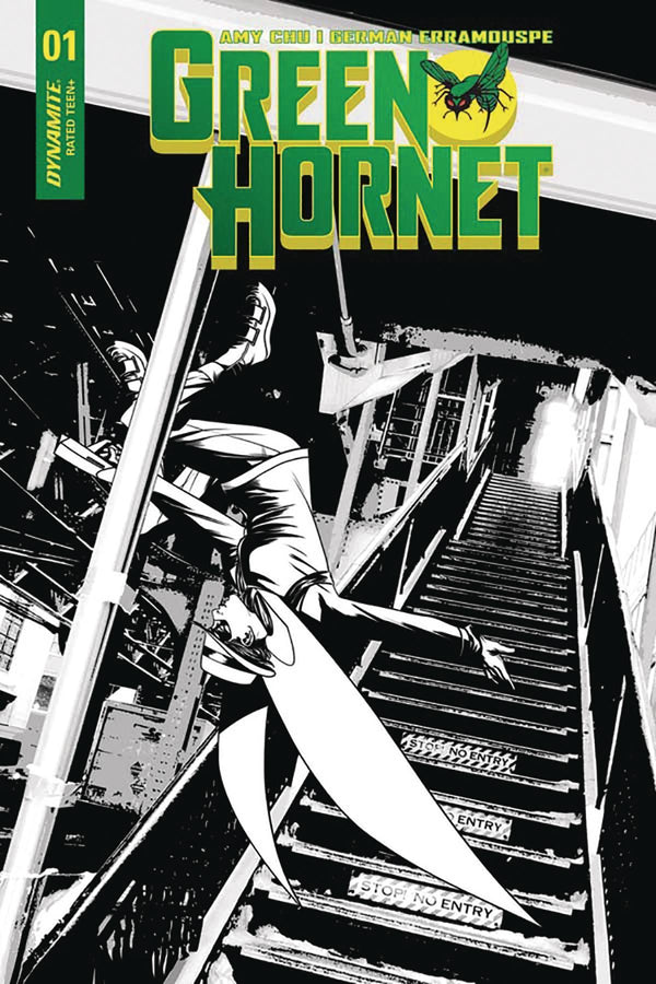 GREEN HORNET VOL 4 #2 CVR C 10 COPY MCKONE B&W INCV
