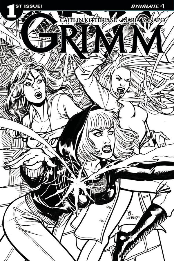 GRIMM V2 #1 10 COPY SANAPO B&W INCV