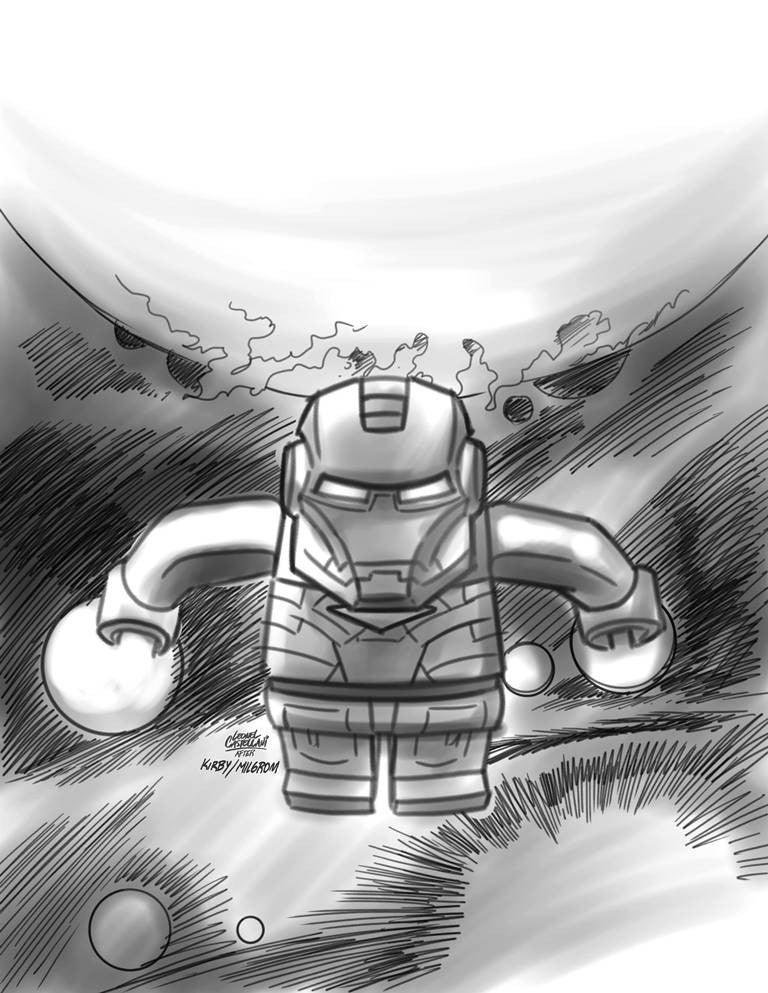 GUARDIANS OF THE GALAXY (2013) #7 CASTELLANI LEGO SKETCH VAR