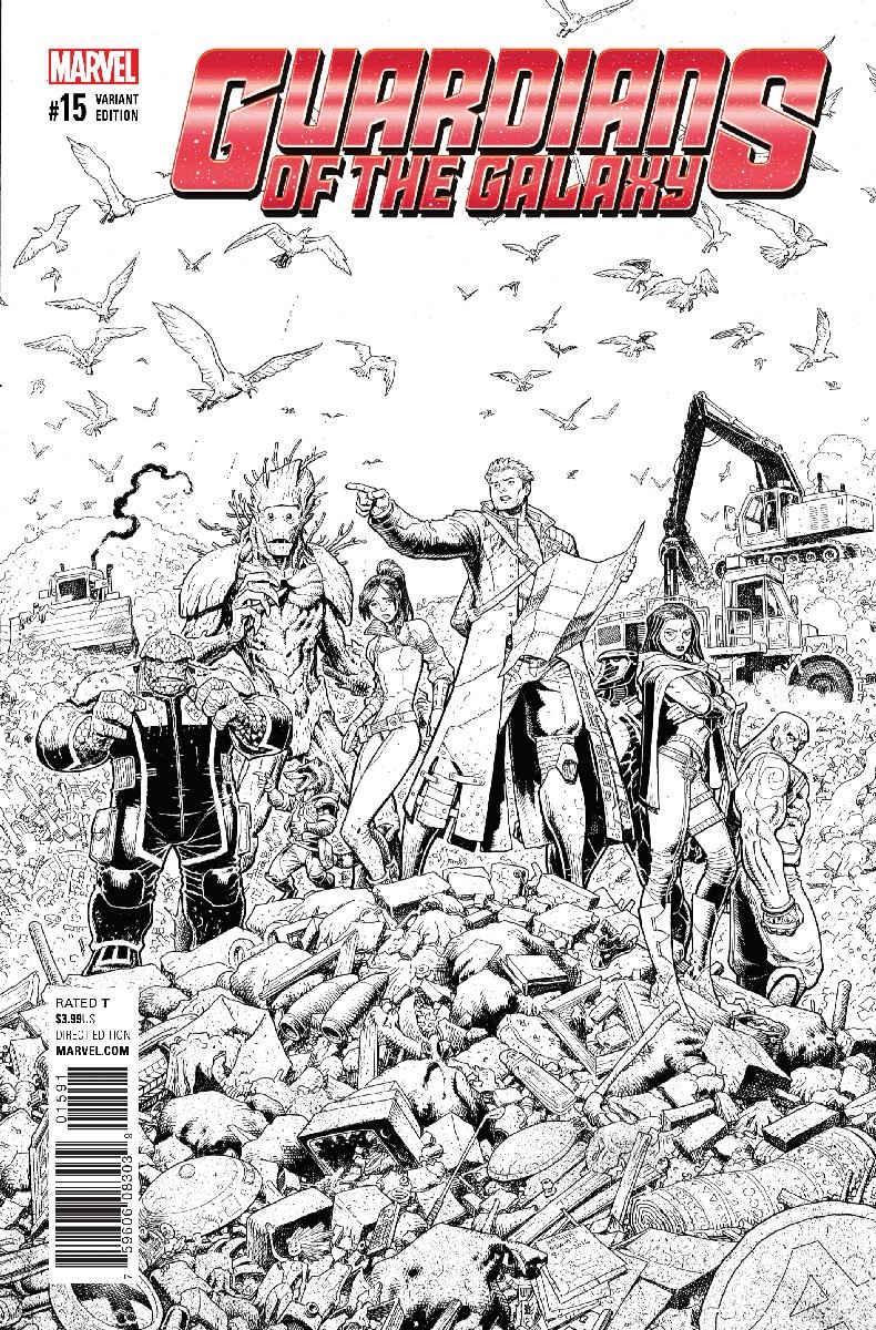 GUARDIANS OF GALAXY VOL 4 #15 ART ADAMS RETAILER EXCLUSIVE VAR NOW