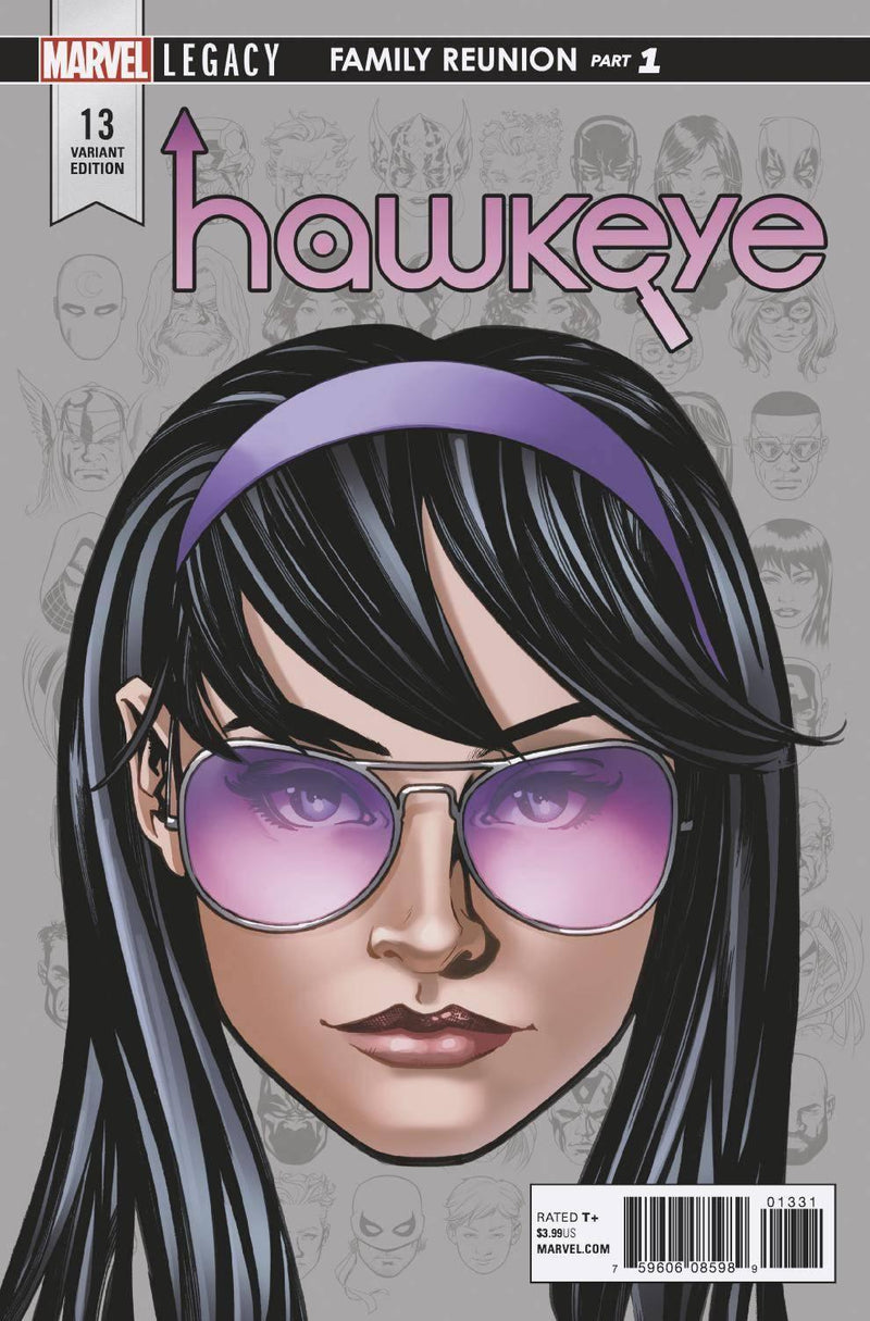 HAWKEYE VOL 5 #13 MCKONE LEGACY HEADSHOT VAR LEG