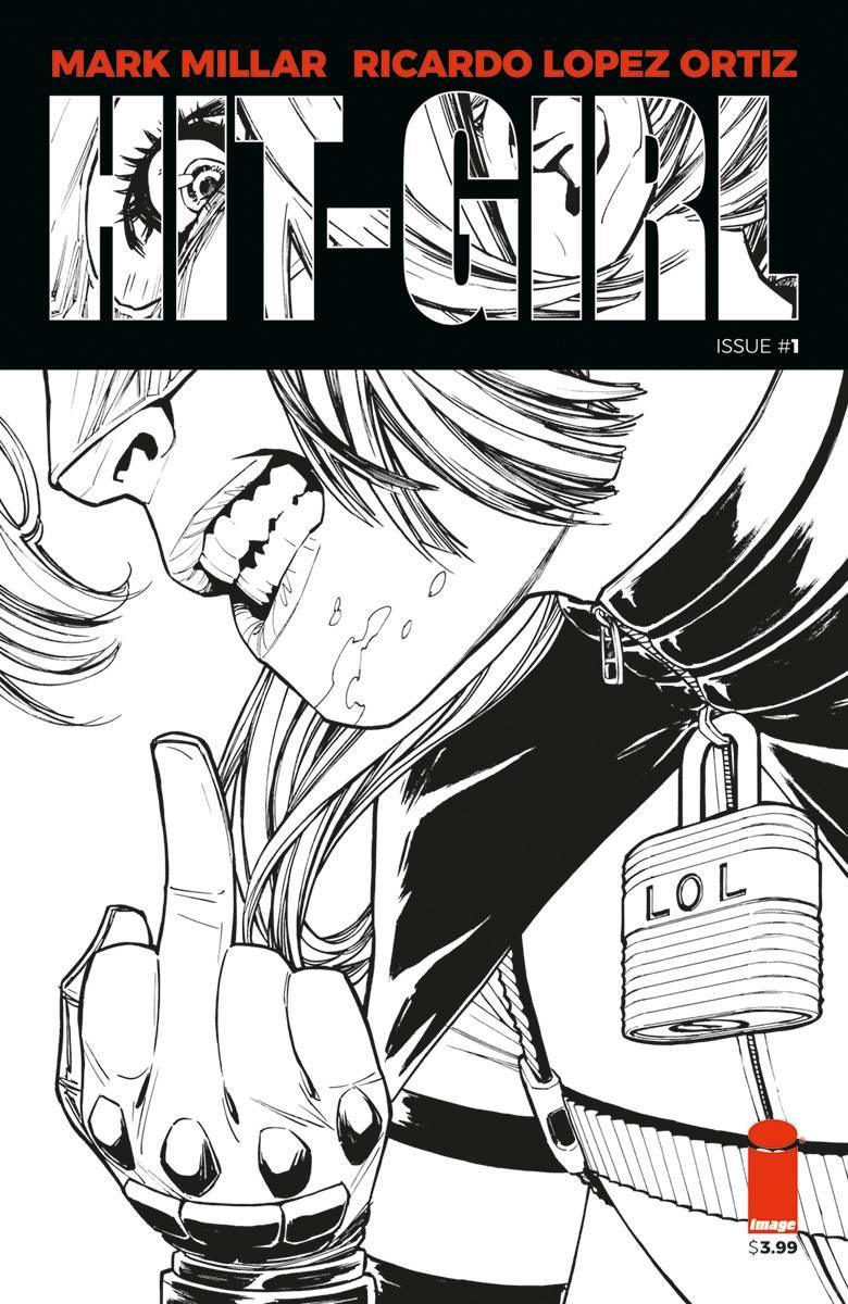 HIT-GIRL VOL 2 #1 CVR B B&W REEDER - Kings Comics