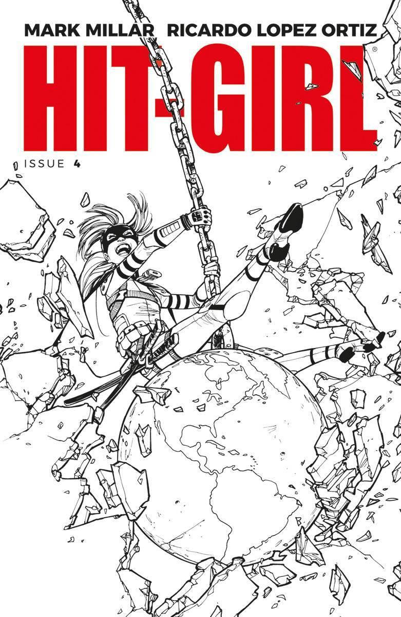 HIT-GIRL VOL 2 #4 CVR B B&W REEDER