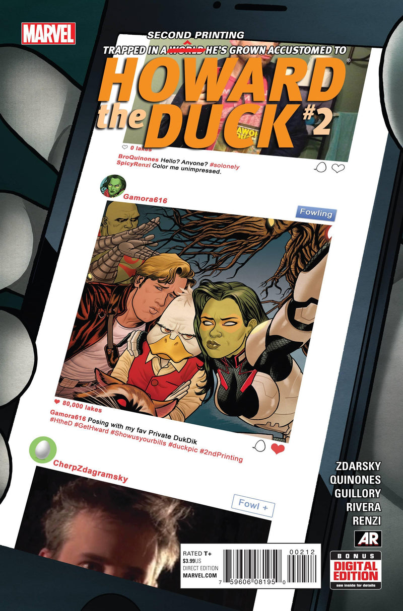 HOWARD THE DUCK VOL 3 (2007) #2 QUINONES 2ND PTG VAR