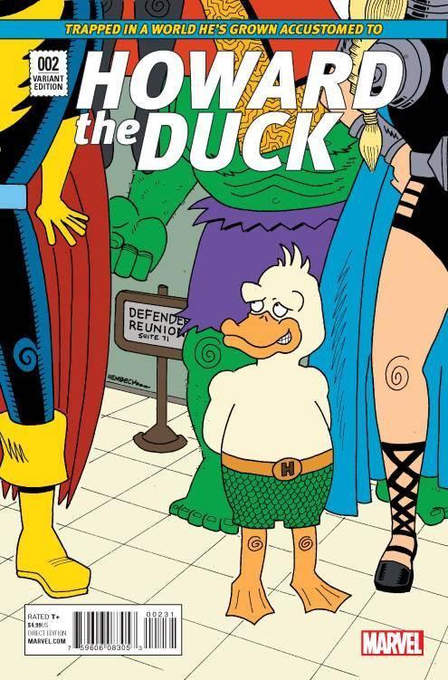HOWARD THE DUCK VOL 5 #2 HEMBECK VAR