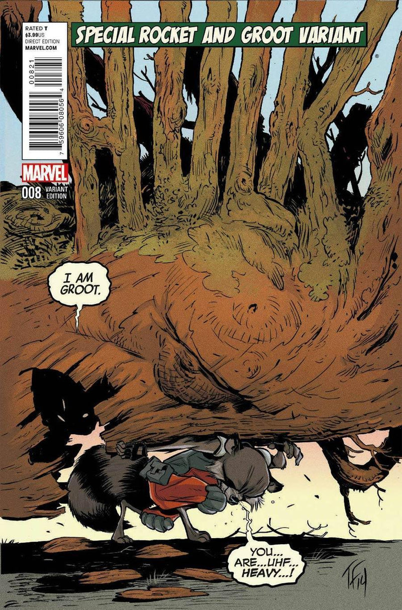 HULK VOL 3 #8 ROCKET RACCOON AND GROOT FOWLER VAR