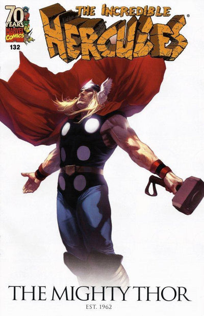 INCREDIBLE HERCULES #132 70TH  ANNIV DJURDJEVIC VAR