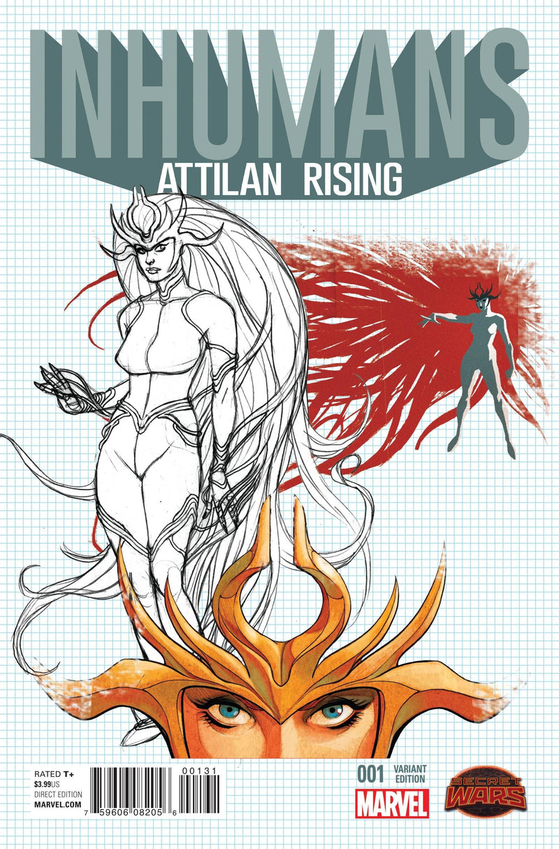 INHUMANS ATTILAN RISING #1 JOHNSON DESIGN VAR SWA