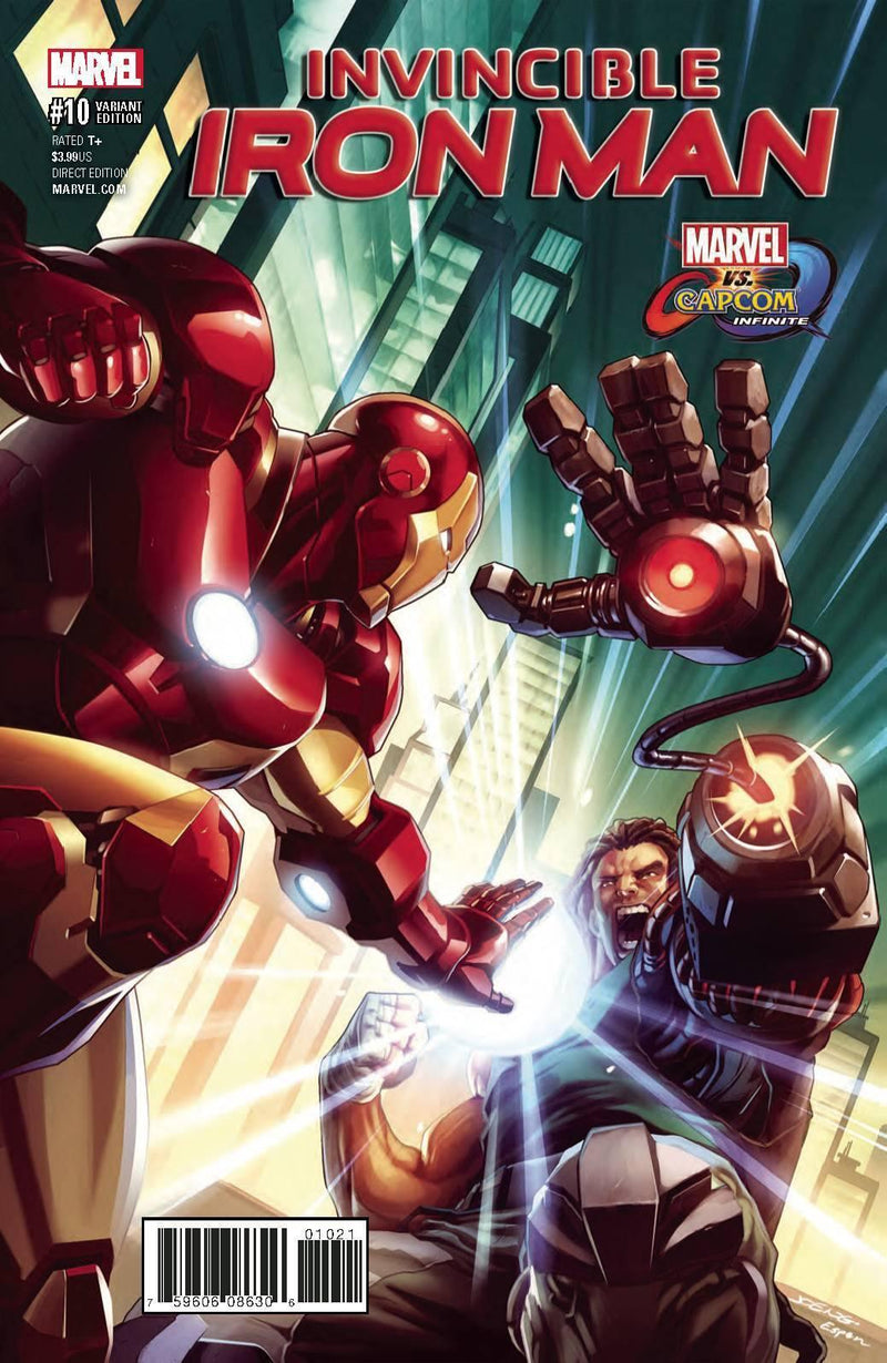 INVINCIBLE IRON MAN VOL 3 #10 MARVEL VS CAPCOM JOE NG VAR